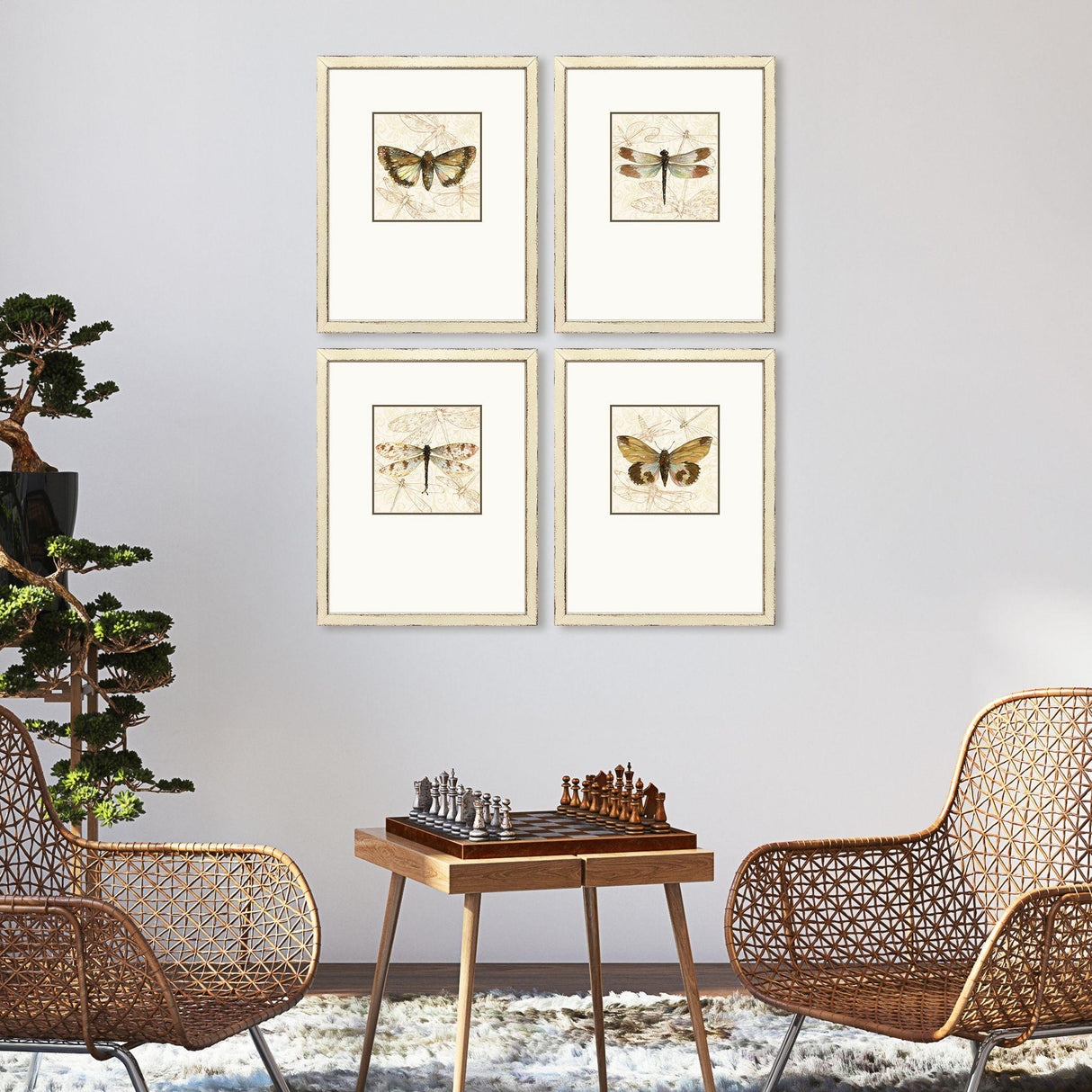 Paragon Golden Wings S/4 Brown 19 X 15 X 2 Wall Art