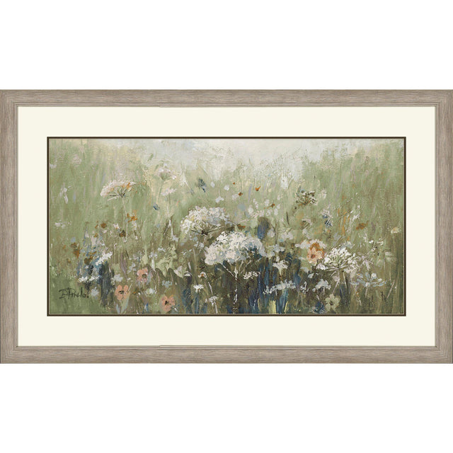 Paragon Mistful Summer Meadow Green 36 X 60 X 2 Wall Art