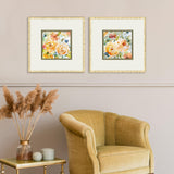 Paragon Dancing Garden S/2 Orange 20 X 20 X 2 Wall Art