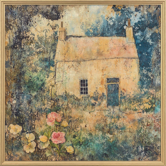 Paragon Corner of the Garden Yellow 38 X 38 X 2 Wall Art