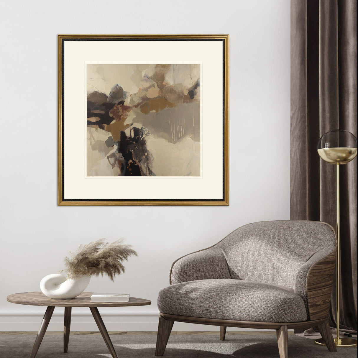 Paragon Warm Reception Brown 43 X 43 X 2 Wall Art