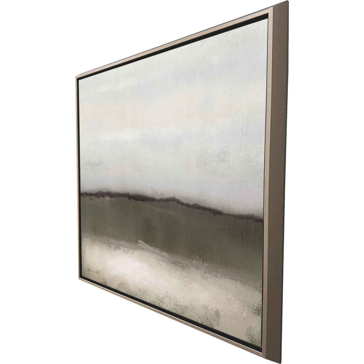 Paragon Clouds on Olive II Green 39 X 39 X 3 Wall Art