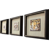 Paragon Vintage Collages I S/3 Black 14 X 14 X 3 Wall Art