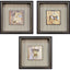 Paragon Vintage Collages II S/3 Black 14 X 14 X 3 Wall Art