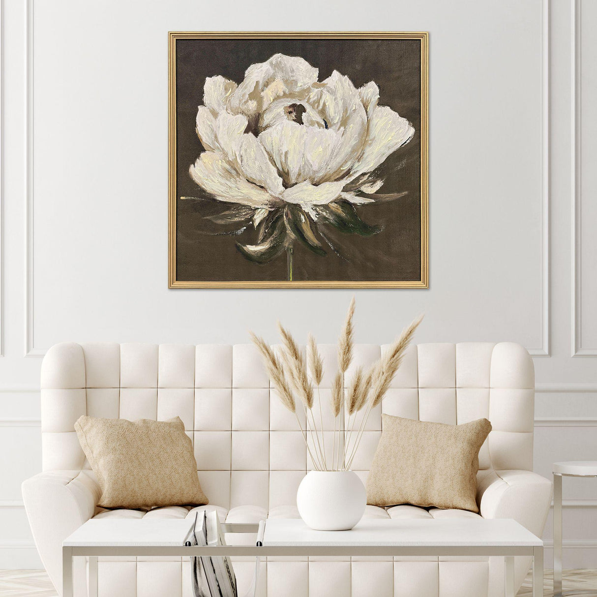 Paragon Pretty Bloom White 38 X 38 X 2 Wall Art