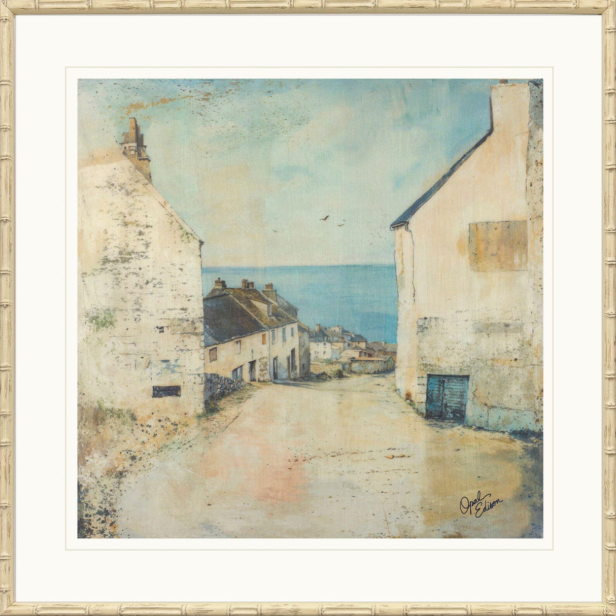 Paragon Town Walk Yellow 31 X 31 X 2 Wall Art