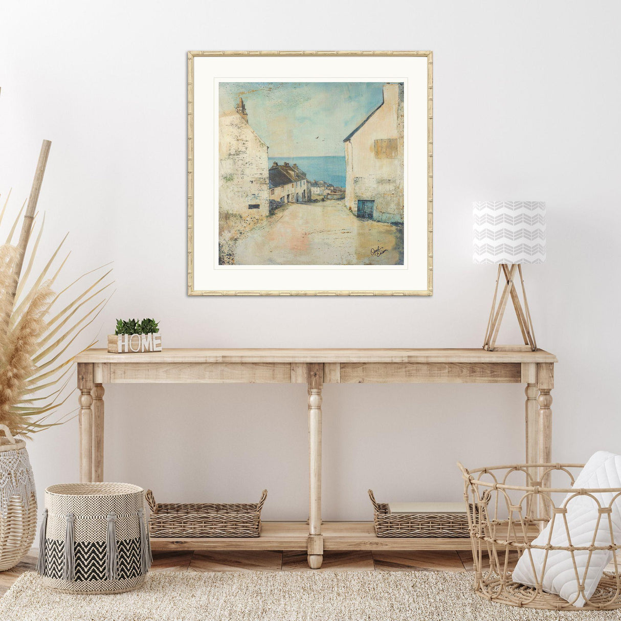 Paragon Town Walk Yellow 31 X 31 X 2 Wall Art