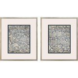 Paragon Europe Rooftops S/2 Blue 22 X 19 X 2 Wall Art