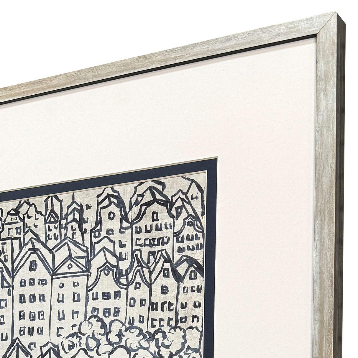 Paragon Europe Rooftops S/2 Blue 22 X 19 X 2 Wall Art