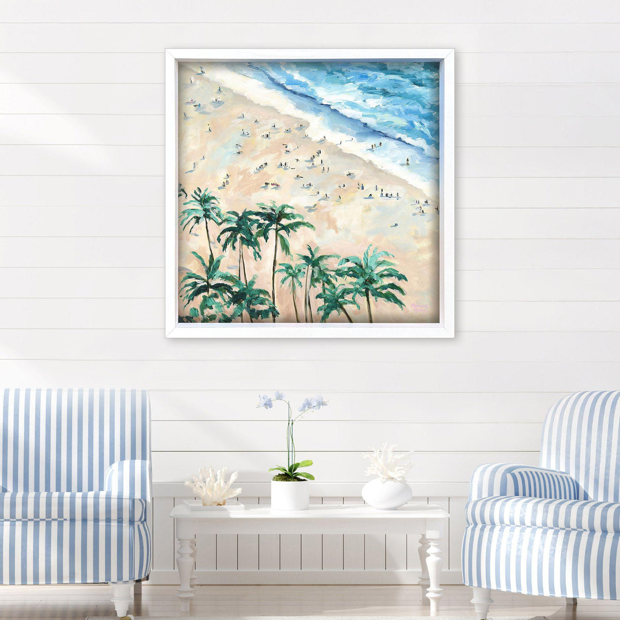 Paragon On the Shore Blue 32 X 32 X 3 Wall Art