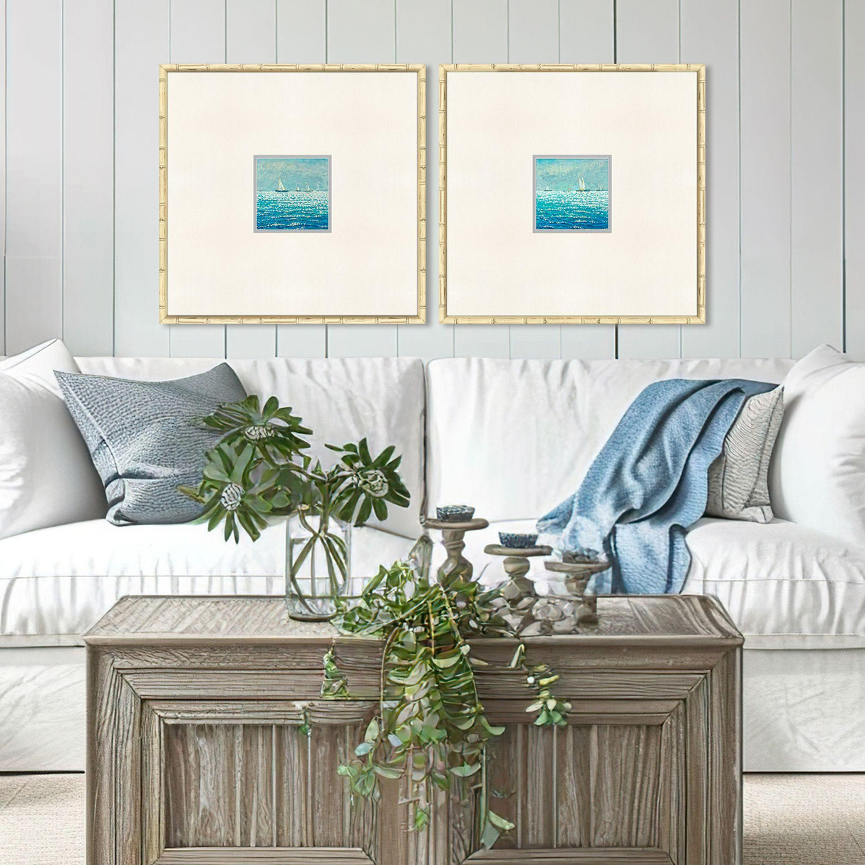 Paragon Drifting Along S/2 Blue 27 X 27 X 2 Wall Art