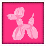 Paragon Pink Dog Balloon Pink 31 X 31 X 3 Wall Art