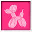 Paragon Pink Dog Balloon Pink 31 X 31 X 3 Wall Art
