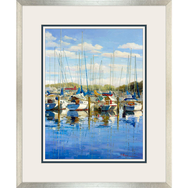 Paragon At the Marina Blue 48 X 39 X 2 Wall Art