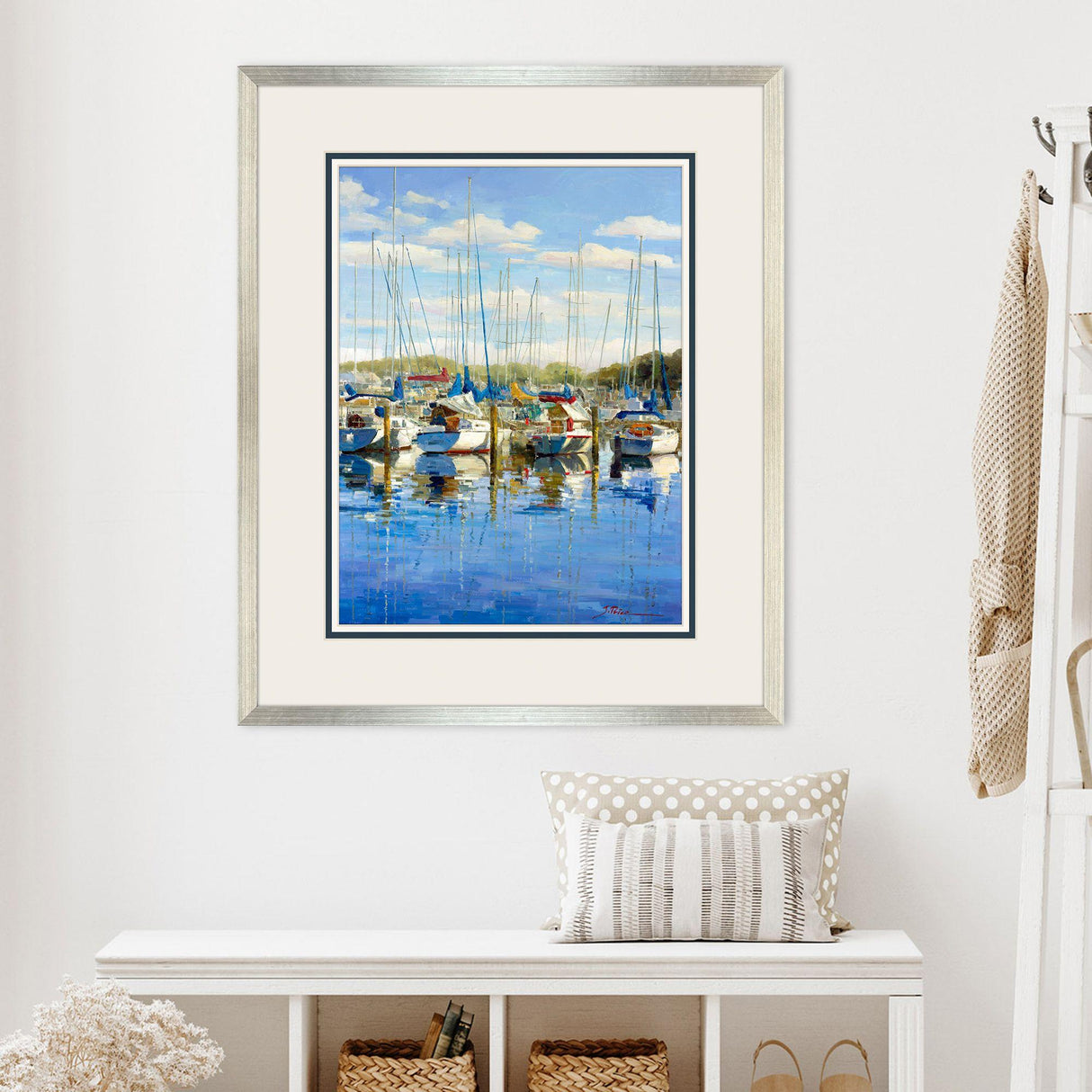 Paragon At the Marina Blue 48 X 39 X 2 Wall Art