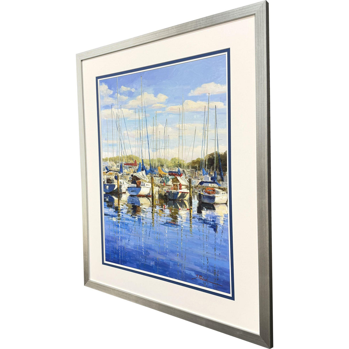 Paragon At the Marina Blue 48 X 39 X 2 Wall Art
