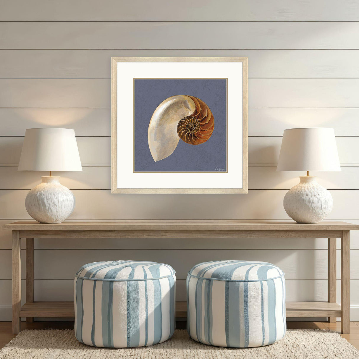 Paragon Ocean Treasure Blue 37 X 37 X 2 Wall Art