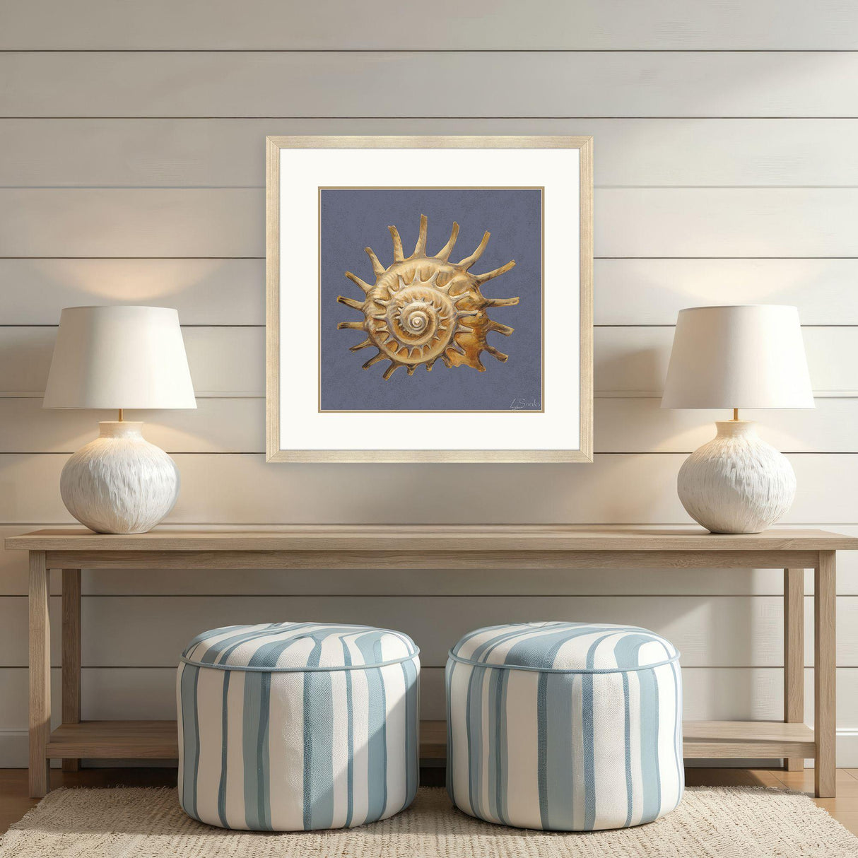 Paragon Coastal Delight Blue 37 X 37 X 2 Wall Art
