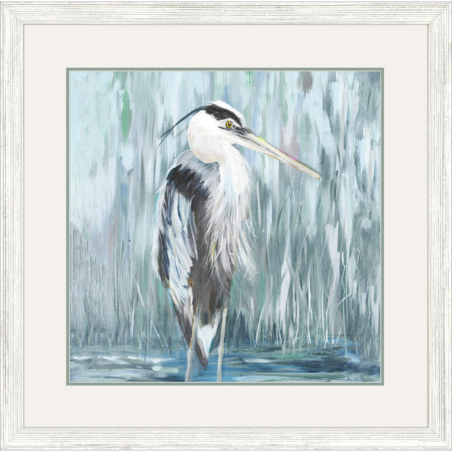 Paragon Standing Still Heron I Blue 33 X 33 X 1 Wall Art