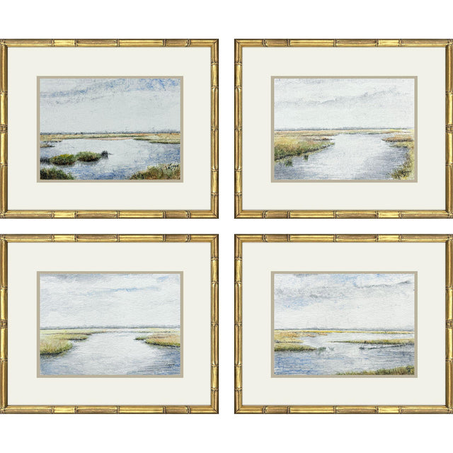 Paragon Echoes of the Marsh S/4 Blue 19 X 23 X 2 Wall Art