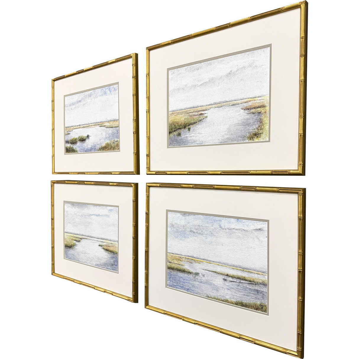 Paragon Echoes of the Marsh S/4 Blue 19 X 23 X 2 Wall Art