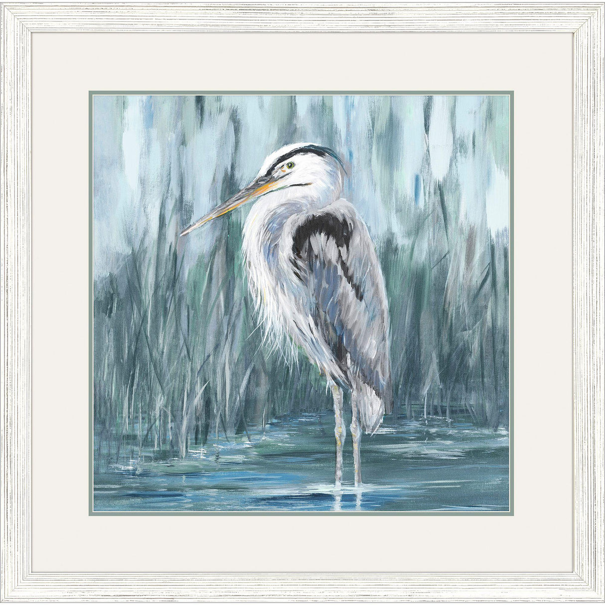 Paragon Standing Still Heron II Blue 33 X 33 X 1 Wall Art