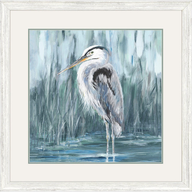 Paragon Standing Still Heron II Blue 33 X 33 X 1 Wall Art