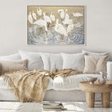 Paragon Herons and Egrets Blue 34 X 50 X 3 Wall Art