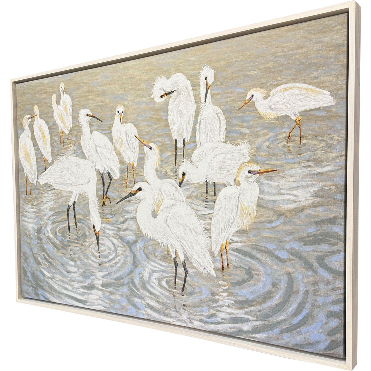 Paragon Herons and Egrets Blue 34 X 50 X 3 Wall Art
