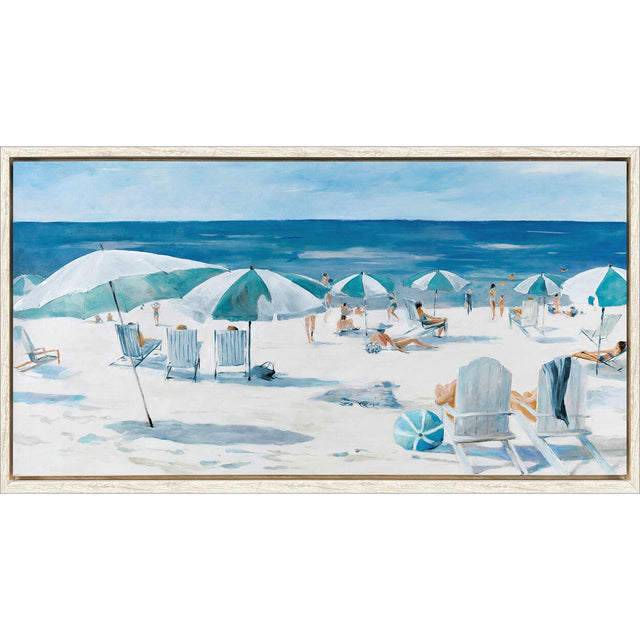Paragon Umbrella Beach Blue 18 X 34 X 3 Wall Art