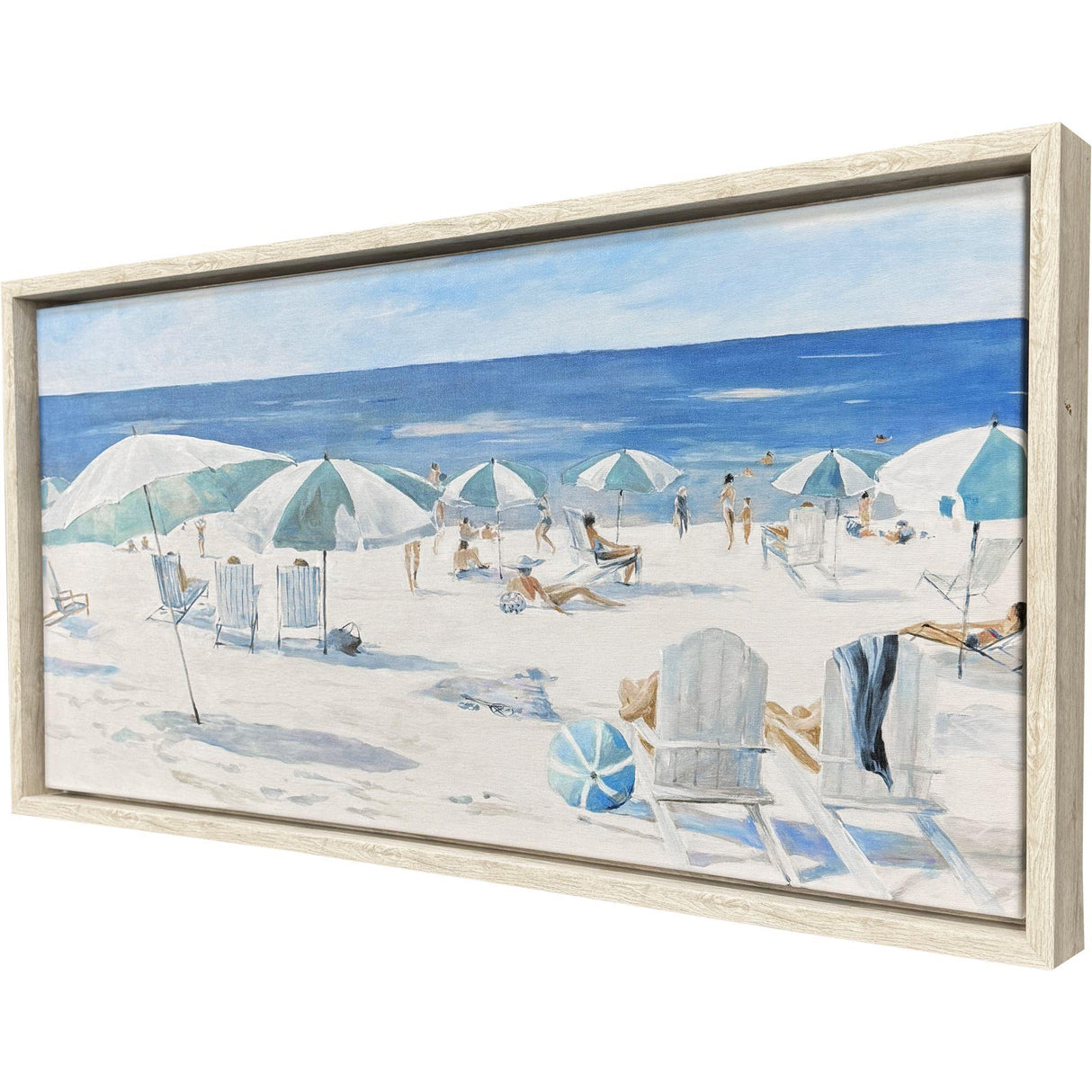 Paragon Umbrella Beach Blue 18 X 34 X 3 Wall Art