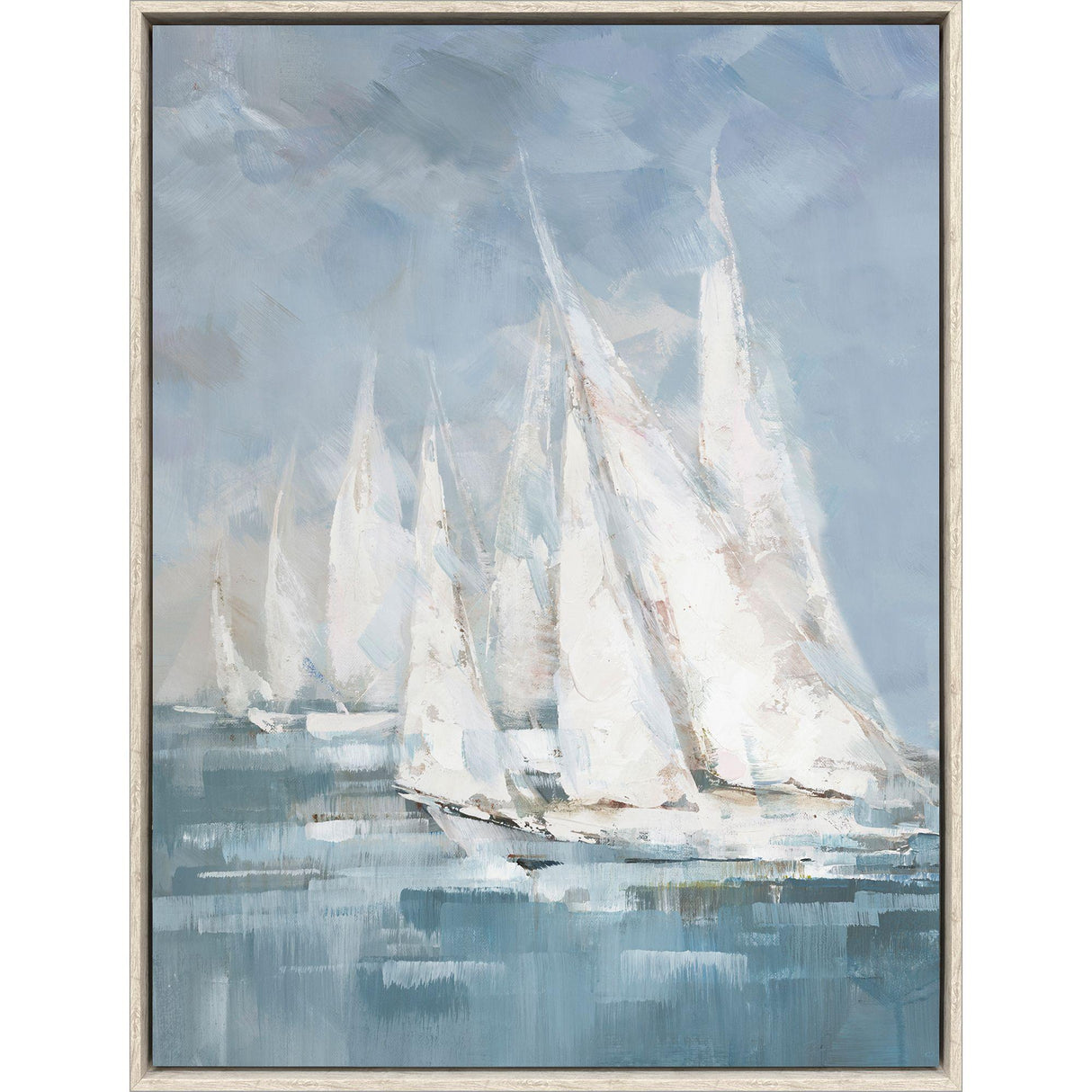 Paragon Racing in Wind II Blue 50 X 38 X 3 Wall Art
