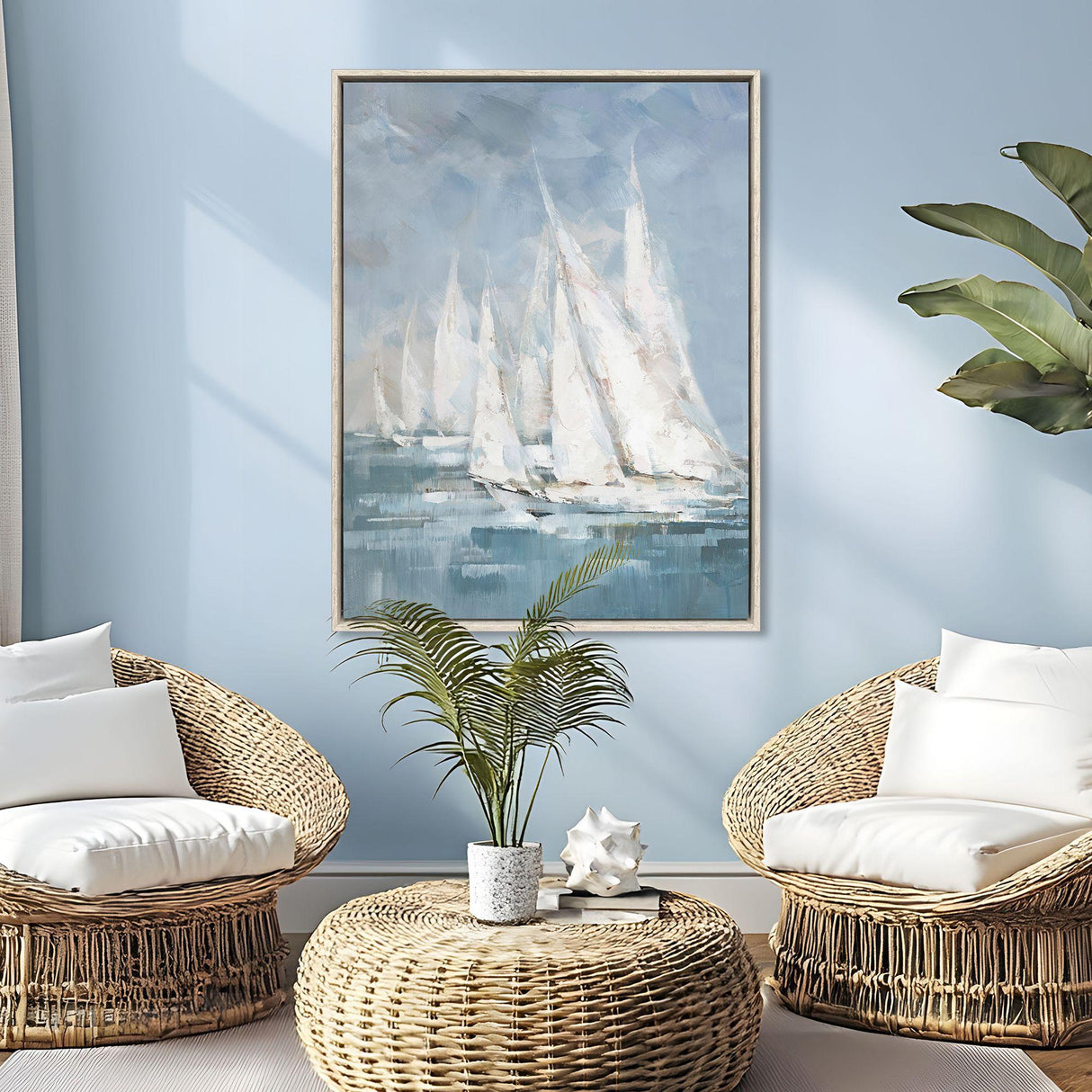 Paragon Racing in Wind II Blue 50 X 38 X 3 Wall Art