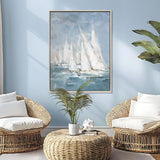 Paragon Racing in Wind II Blue 50 X 38 X 3 Wall Art