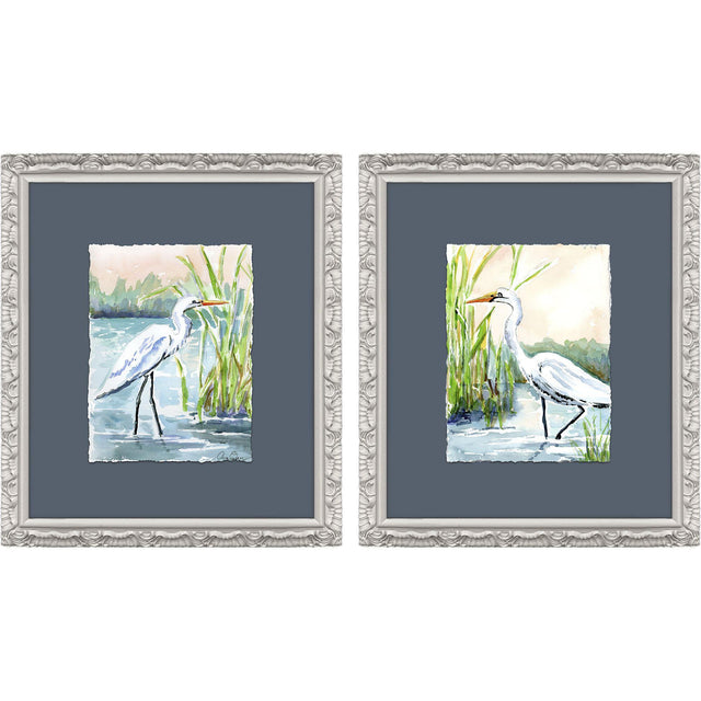 Paragon Wading in Shallows S/2 Blue 15 X 13 X 1 Wall Art
