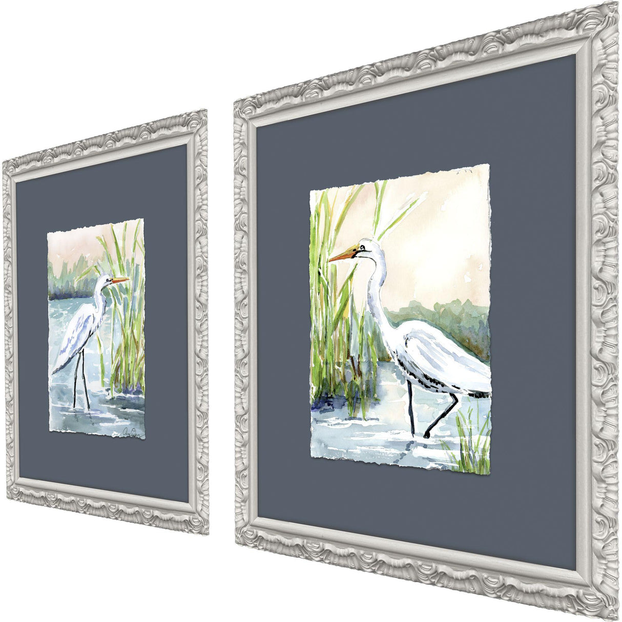 Paragon Wading in Shallows S/2 Blue 15 X 13 X 1 Wall Art