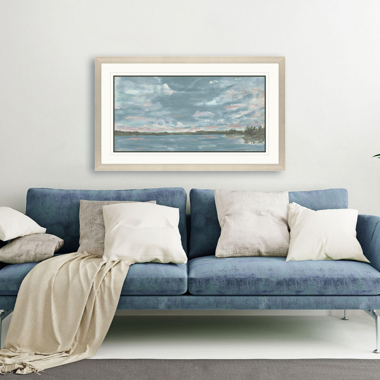 Paragon At Peace Blue 35 X 59 X 2 Wall Art
