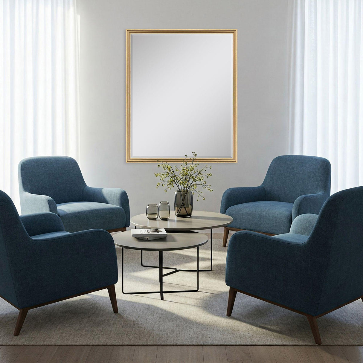 Paragon #547 30 x 40 Beveled Metallic 42 X 32 X 2 Wall Mirror