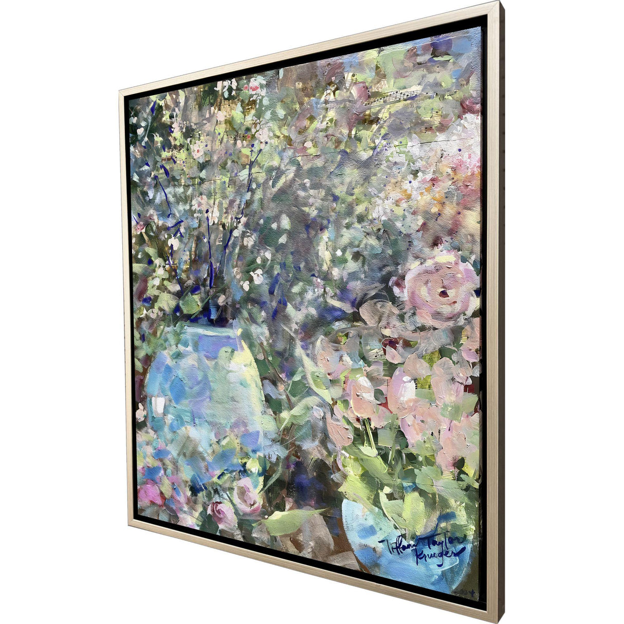 Paragon Potted Plants Blue 33 X 27 X 2 Wall Art