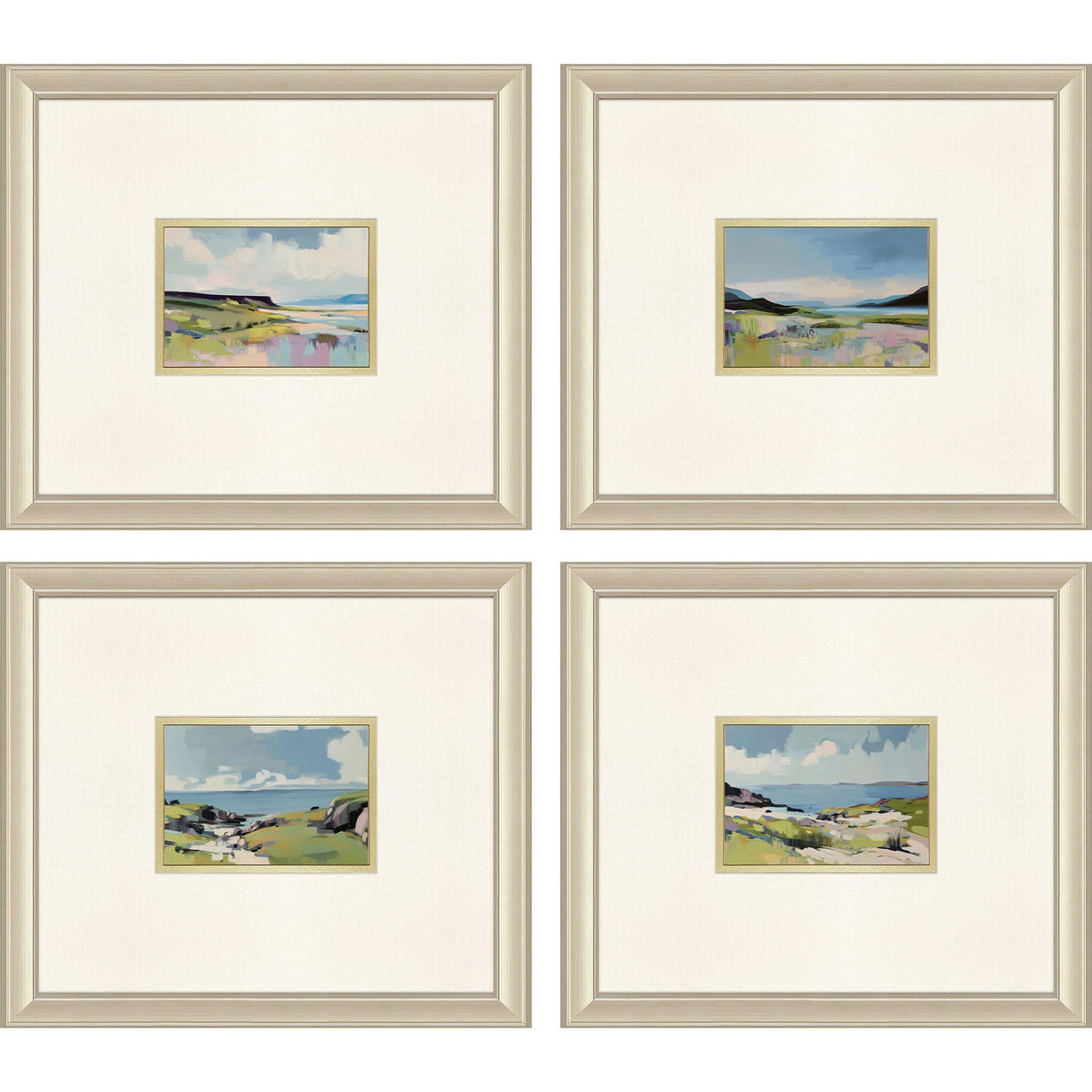 Paragon Verdant Water S/4 Blue 15 X 17 X 1 Wall Art
