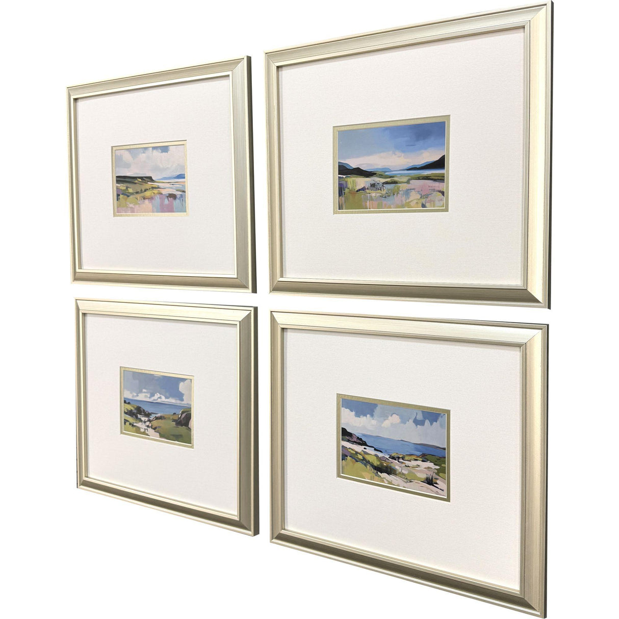 Paragon Verdant Water S/4 Blue 15 X 17 X 1 Wall Art
