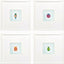 Paragon Garden Friends S/4 Multi 15 X 15 X 2 Wall Art