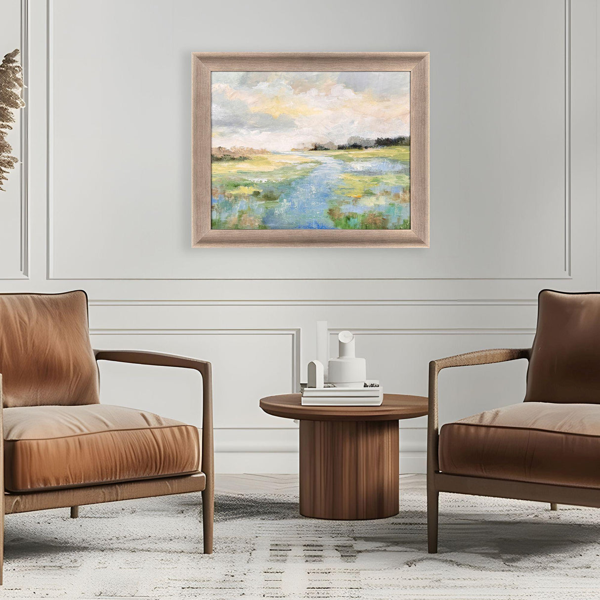 Paragon Winding Stream Multi 29 X 35 X 2 Wall Art