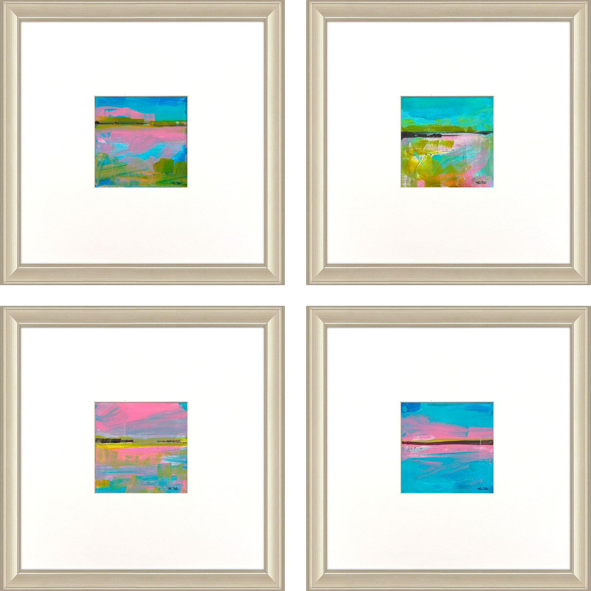 Paragon Marsh Expressions S/4 Pink 18 X 18 X 1 Wall Art