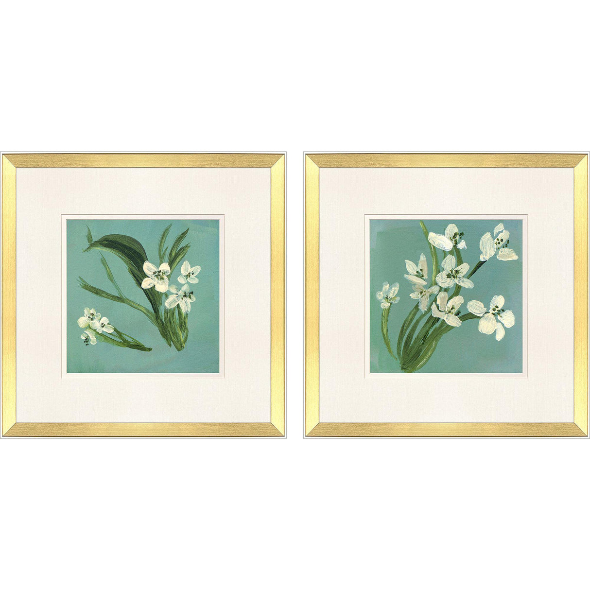 Paragon White Tropicals S/2 White 22 X 22 X 2 Wall Art