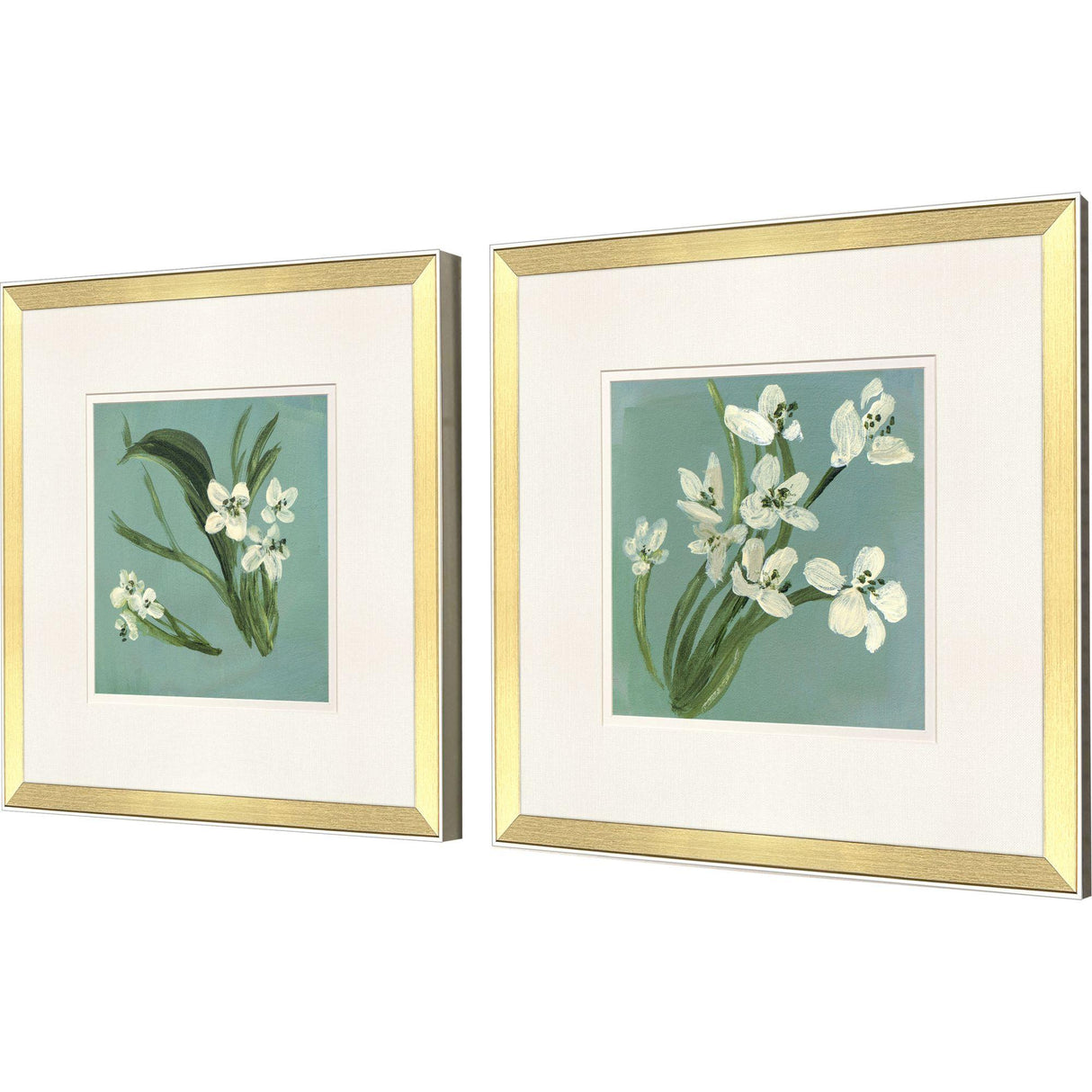 Paragon White Tropicals S/2 White 22 X 22 X 2 Wall Art
