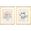 Paragon Pastel Florals I S/2 Blue 32 X 26 X 2 Wall Art