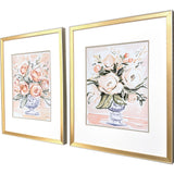 Paragon Pastel Florals I S/2 Blue 32 X 26 X 2 Wall Art