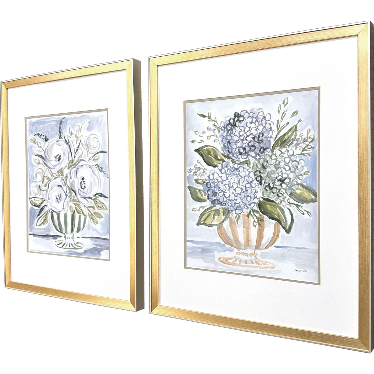 Paragon Pastel Florals II S/2 Blue 32 X 26 X 2 Wall Art