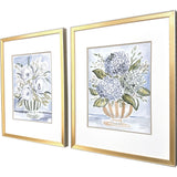 Paragon Pastel Florals II S/2 Blue 32 X 26 X 2 Wall Art